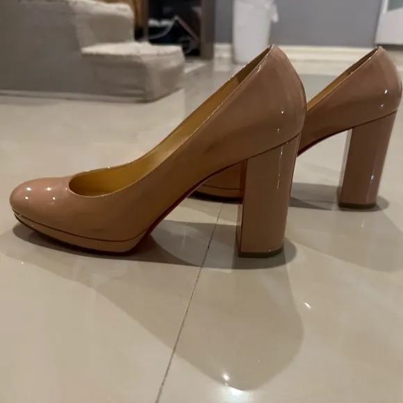 Christian Louboutin Tan Heels Classic Design