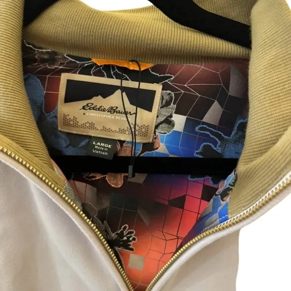 Christopher Bevans X Eddie Bauer Jacket New Large Woman’s Beautiful Inside Desig
