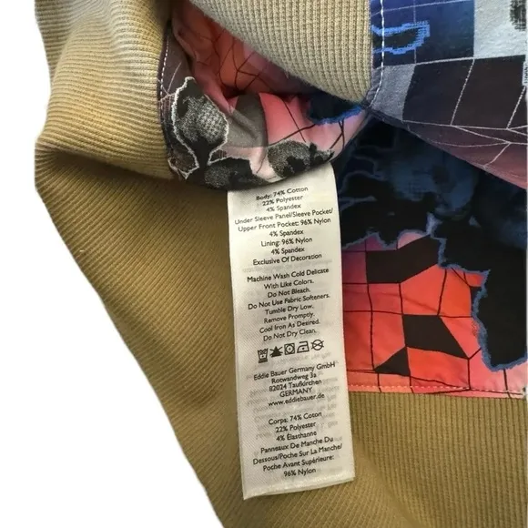 Christopher Bevans X Eddie Bauer Jacket New Large Woman’s Beautiful Inside Desig