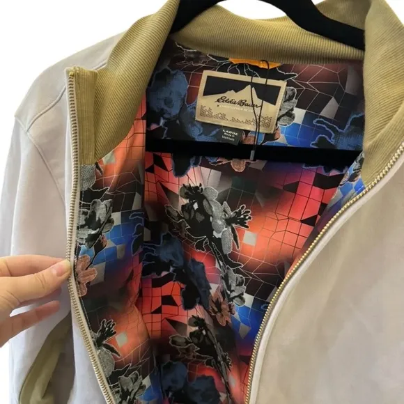 Christopher Bevans X Eddie Bauer Jacket New Large Woman’s Beautiful Inside Desig