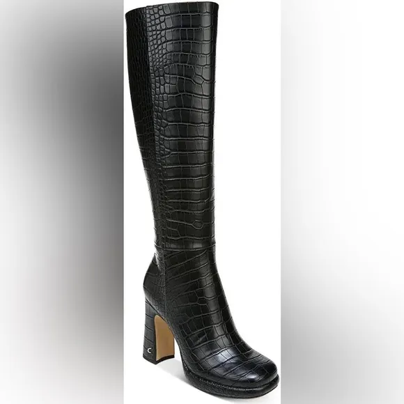 Circus by Sam Edelman Womens Freda Faux Leather Embossed Boots | Size 6