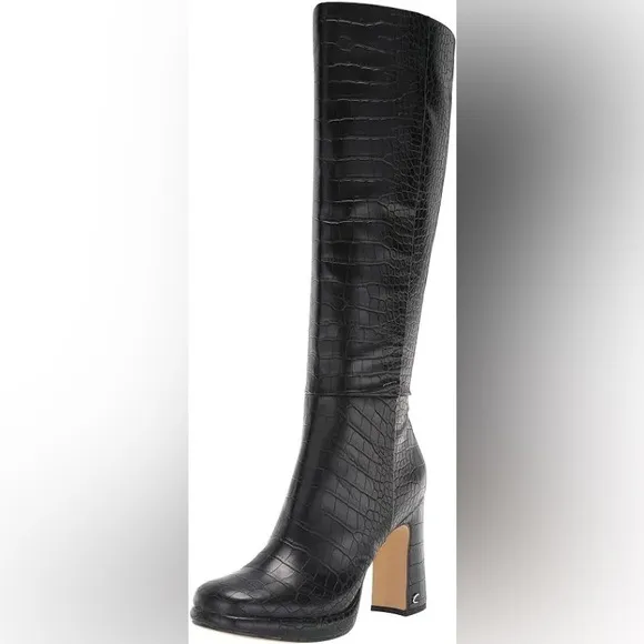 Circus by Sam Edelman Womens Freda Faux Leather Embossed Boots | Size 6