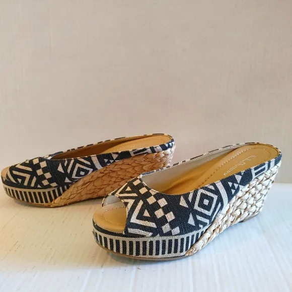 CL By Laundry Daysie Wedge Mule/Slides Size 8.5