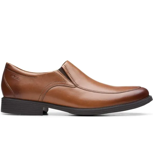 Clarks Men's Whiddon Step Loafer Shoes SZ 8 M - Leather, Comfortable Slip-On&quot;