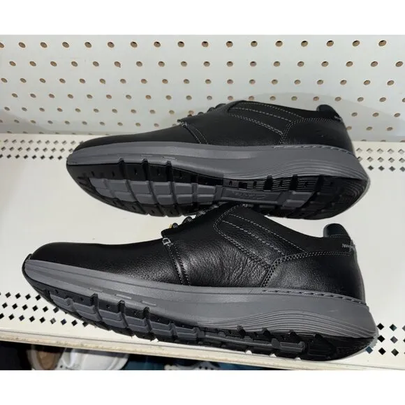 Clarks Motion Trek PT Mens Leather Casual Lace Up Sneakers Shoes Size 10.5 Black