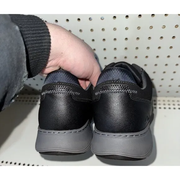 Clarks Motion Trek PT Mens Leather Casual Lace Up Sneakers Shoes Size 10.5 Black