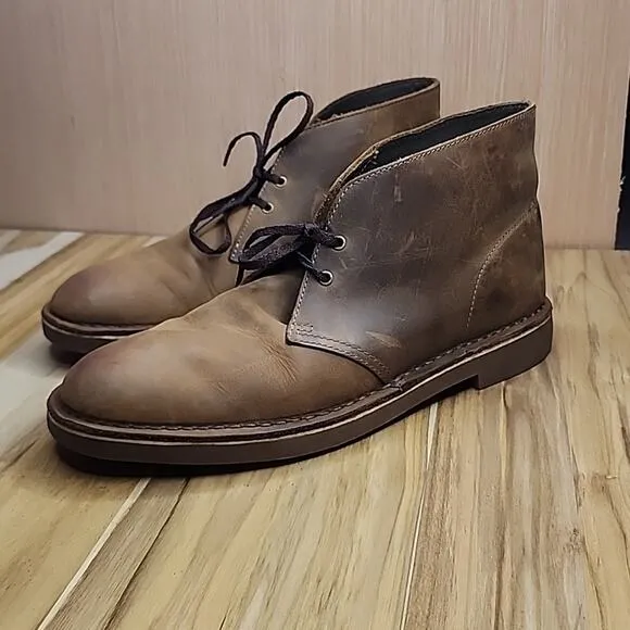 ❤️‍🔥CLARKS❤️‍🔥 ORIGINAL CLASSICS 100% GRAIN LEATHER CHUKKAS MENS SIZE 11 VGUC