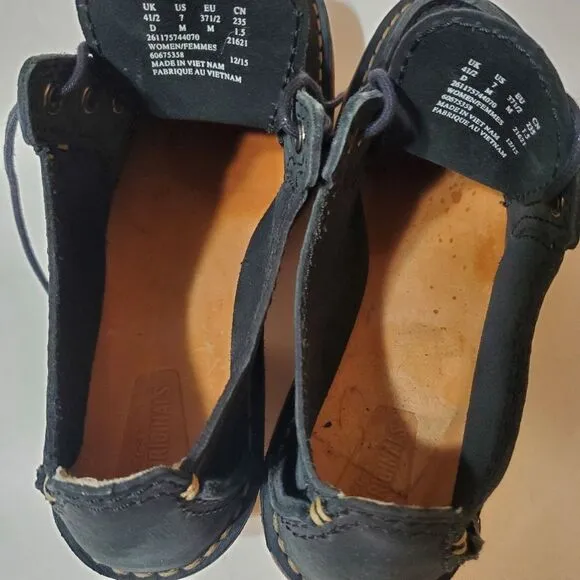 CLARKS ORIGINAL Veldta Auberon Black Nubuck Lace-up Shoes Size 7