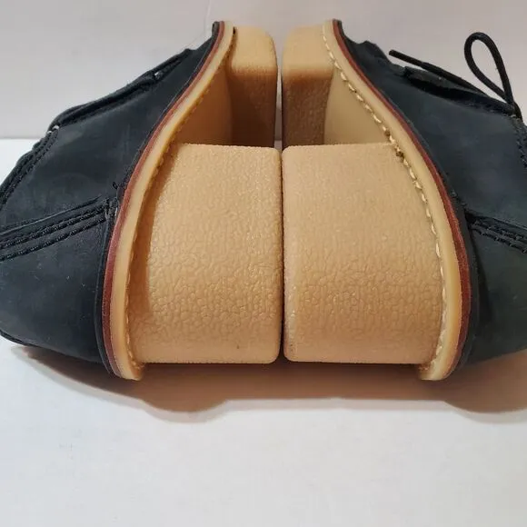 CLARKS ORIGINAL Veldta Auberon Black Nubuck Lace-up Shoes Size 7