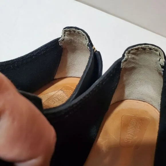 CLARKS ORIGINAL Veldta Auberon Black Nubuck Lace-up Shoes Size 7