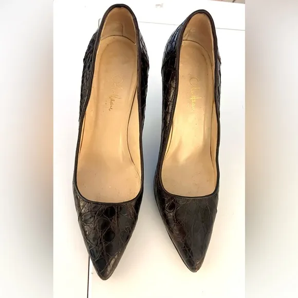Classic Alligator or Crocodile Pumps Size 8B by Cole Haan Collection