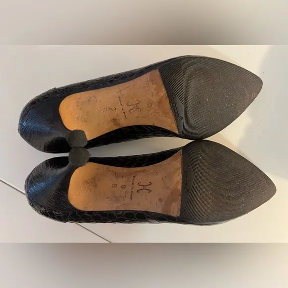 Classic Alligator or Crocodile Pumps Size 8B by Cole Haan Collection