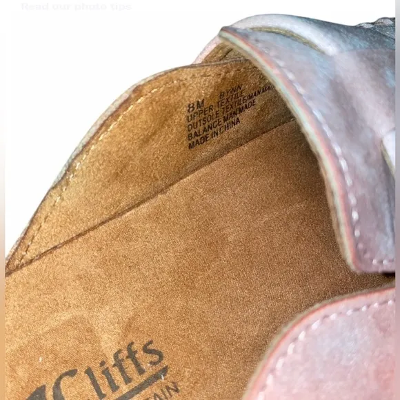 Cliffs by White Mountain Comfortable Pink Clogs With Buckle 8 Women’s New RARE