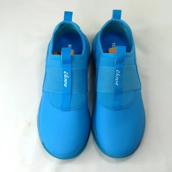Clove Shoes Solo Auga Blue Healthcare Worker Comfortable Slip-on Sneakers Sz 8
