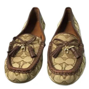 Coach Women's Signature Greenwich Loafers in Khaki/Saddle