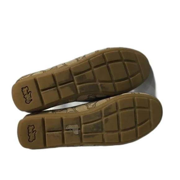 Coach Women's Signature Greenwich Loafers in Khaki/Saddle