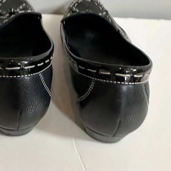 Cole Haan Black Leather Loafer Slip On Shoes D17448 Size 8B Classic 8
