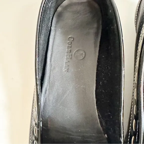 Cole Haan Black Leather Loafer Slip On Shoes D17448 Size 8B Classic 8