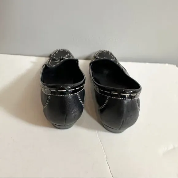 Cole Haan Black Leather Loafer Slip On Shoes D17448 Size 8B Classic 8
