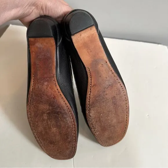 Cole Haan Black Leather Loafer Slip On Shoes D17448 Size 8B Classic 8