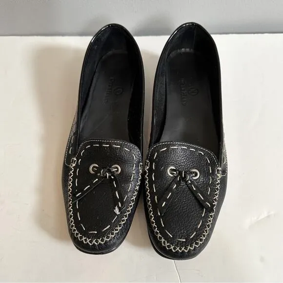 Cole Haan Black Leather Loafer Slip On Shoes D17448 Size 8B Classic 8