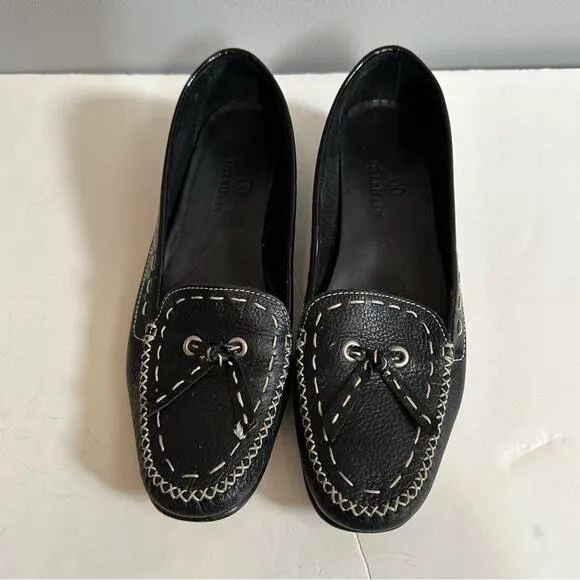 Cole Haan Black Leather Loafer Slip On Shoes D17448 Size 8B Classic 8