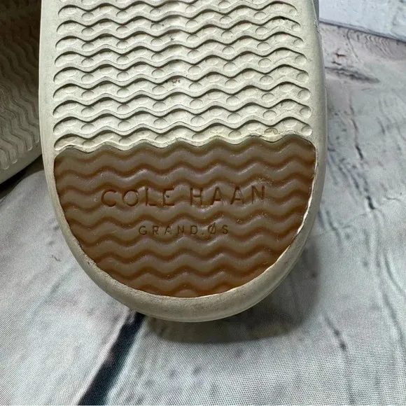 Cole Haan Crosscourt ll Casual Shoes Off White Leather Men's Size 12