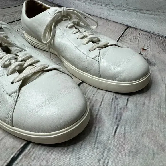 Cole Haan Crosscourt ll Casual Shoes Off White Leather Men's Size 12