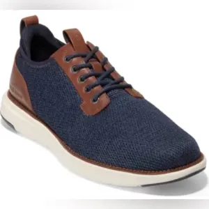 Cole Haan Grand Atlantic Knit Sneaker navy/brown size 9
