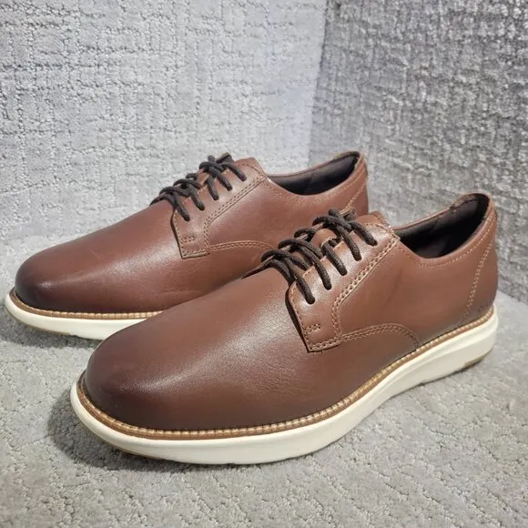 Cole Haan Grand Atlantic Men's Size 8M Brown Leather Casual Oxford Shoes C34853