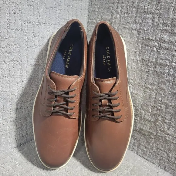 Cole Haan Grand Atlantic Men's Size 8M Brown Leather Casual Oxford Shoes C34853