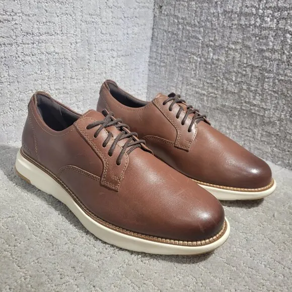 Cole Haan Grand Atlantic Men's Size 8M Brown Leather Casual Oxford Shoes C34853