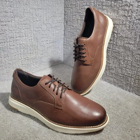Cole Haan Grand Atlantic Men's Size 8M Brown Leather Casual Oxford Shoes C34853