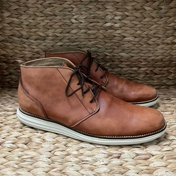 Cole Haan Grand OS Woodbury Ivory Remastered Waterproof Chukka Boot