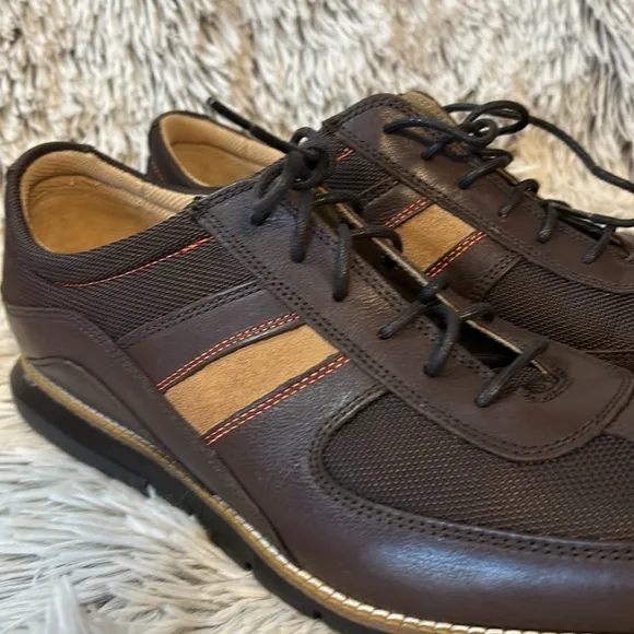 Cole Haan Grand.Os Men’s 10.5 Brown Tan Leather Suede Sneakers Casual Shoes