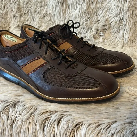 Cole Haan Grand.Os Men’s 10.5 Brown Tan Leather Suede Sneakers Casual Shoes