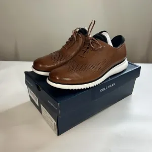 Cole Haan Men's 2.Zerogrand Laser Wingtip Oxfords C27879 British Tan Mens 10 W