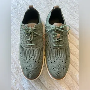 Cole Haan Mens 4.Zerogrand Stitchlite Oxford Tea Leaf/Oil Green