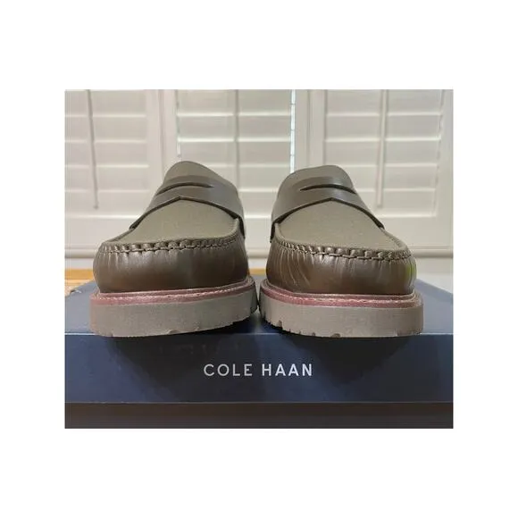 Cole Haan Men's American Classic Penny Loafer Olive Green Size 11.5/12 Wide NIB