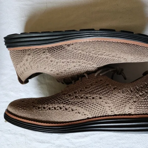 Cole Haan Original Grand Stitchlight Wingtip Oxford Choc Truffle Sz 8.5 Shoes