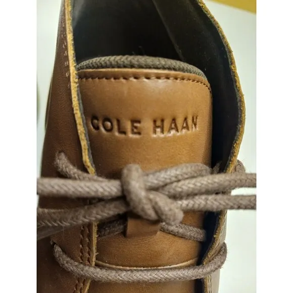Cole Haan Sz 8M Go To Lace Chukka Boots Mens Brown Leather Ankle Top Shoes EUC