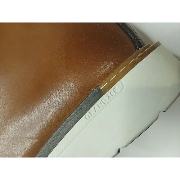 Cole Haan Sz 8M Go To Lace Chukka Boots Mens Brown Leather Ankle Top Shoes EUC