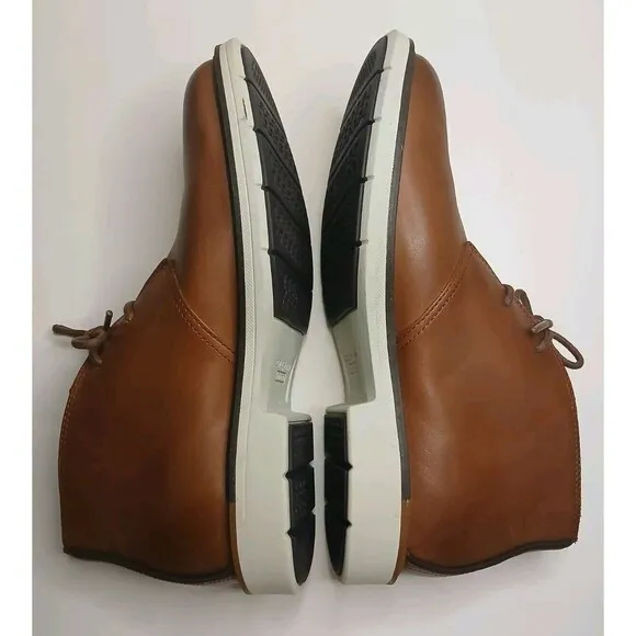 Cole Haan Sz 8M Go To Lace Chukka Boots Mens Brown Leather Ankle Top Shoes EUC