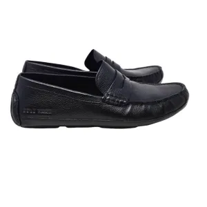 Cole Haan Wyatt Men's 7M Black Leather Penny Driver Loafers Shoes C38479