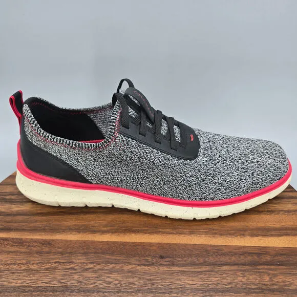 Cole Haan Zerogrand Shoes Men's 12 Gray Black Red Stitchlite Casual Sneakers