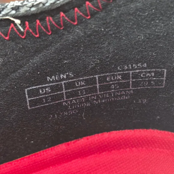 Cole Haan Zerogrand Shoes Men's 12 Gray Black Red Stitchlite Casual Sneakers