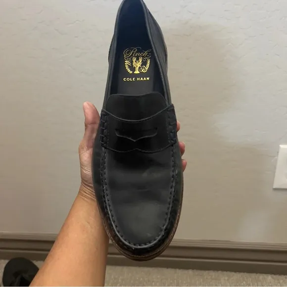 Colehaan size 9.5 Pinch blue leather shoes