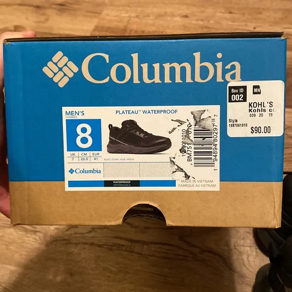Columbia Plateau Waterproof Tennis Shoes 8