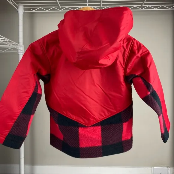 Columbia Toddler Little Boys Steens MT Overlay Jacket Buffalo Check Size 2T NWT