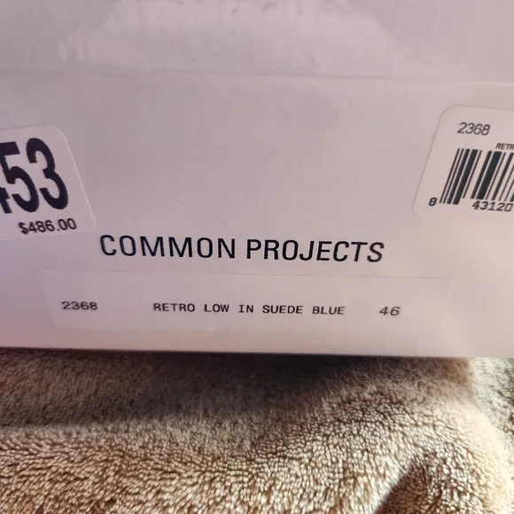 Common Projects NEW WITH BOX Retro Low In Suede BLUE